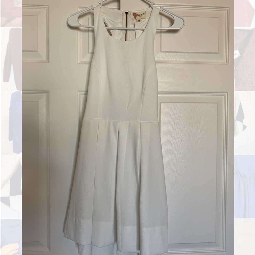 White Dress with Open Back